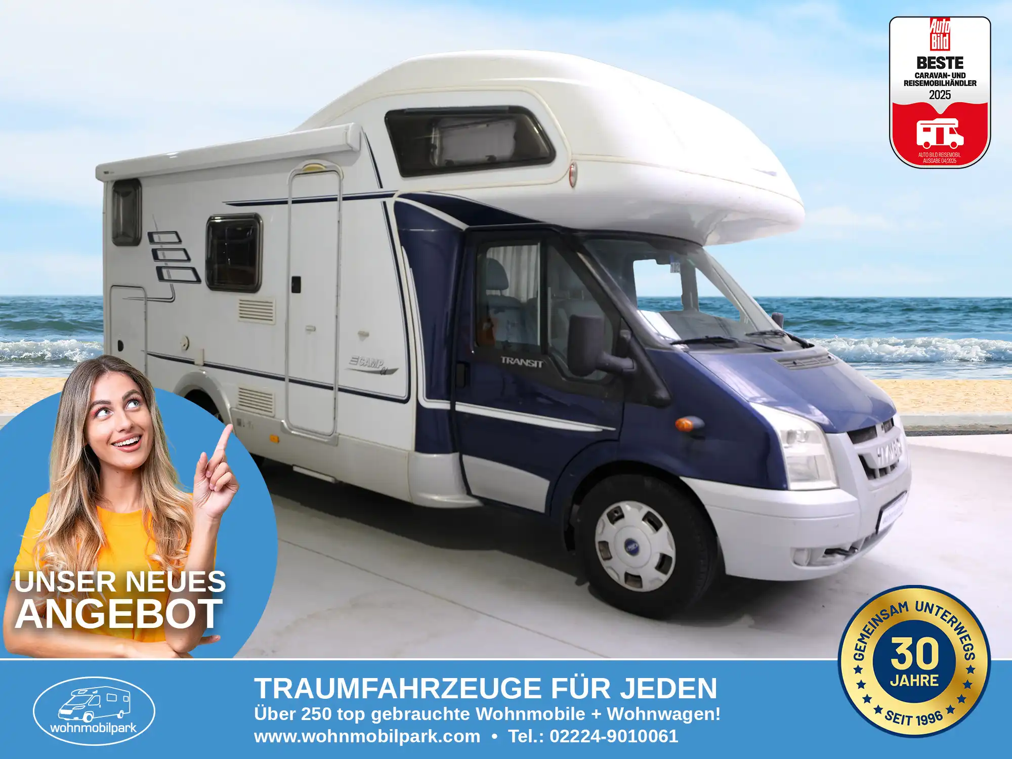 HYMER-ERIBA Camp 622 CL  Alkoven gebraucht kaufen in Bad Honnef